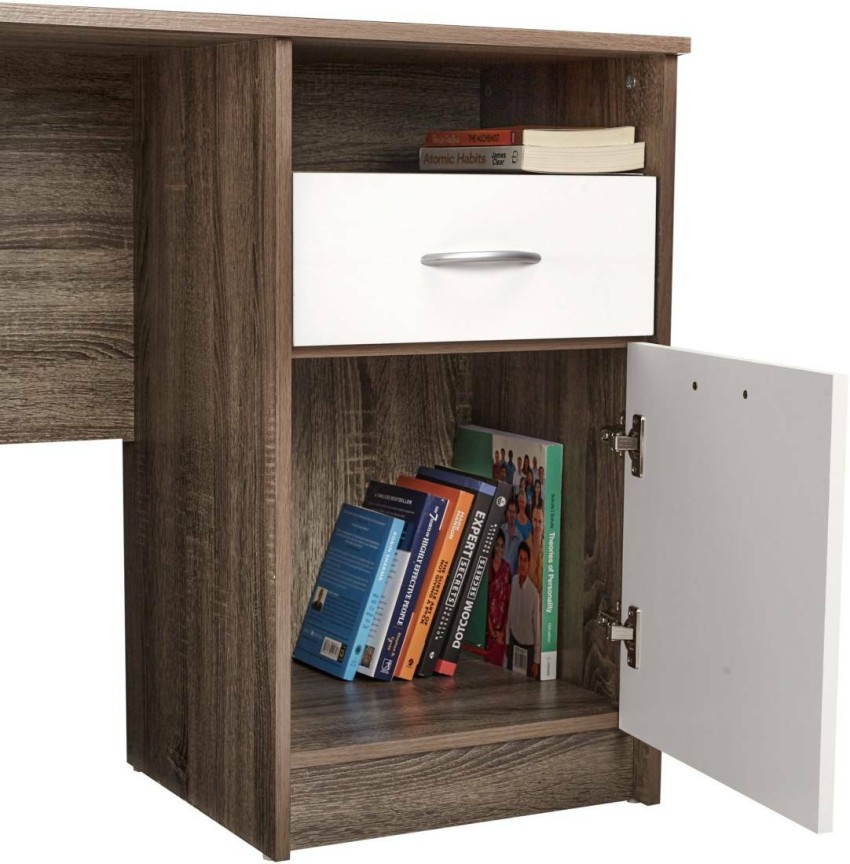 Buy Anvita Engineered Wood Study Table with Drawers and Open Shelves  (Flowery Wenge Frosty White) Online in India at Best Price - Modern Study  Tables - Study Room Furniture - Furniture - Wooden Street Product