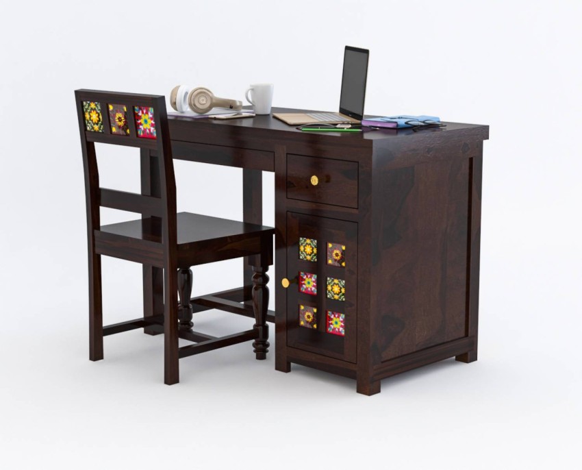 Vinod Furniture Solid Sheesham Wood Study Table With Chair For