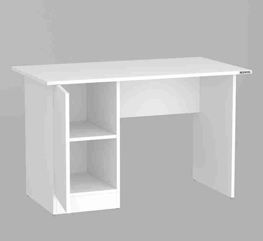 Redwud Grabby Engineered Wood Study Table, Writing Desk, Computer Desk,  Study Desk, Office Desk, Small Office Table, Laptop Table with Drawer,  Computer Table (White) (D.I.Y) Matte Finish : : Home