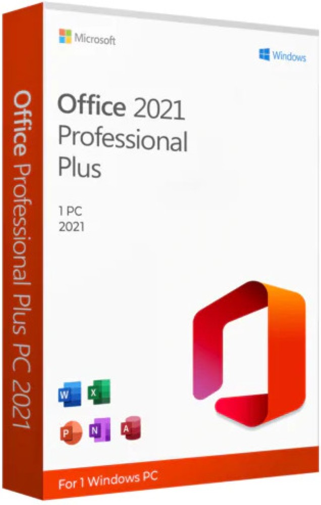 MICROSOFT Office Pro Plus 2021 (1 User/PC, Lifetime Validity) Activation  Key Card - MICROSOFT 