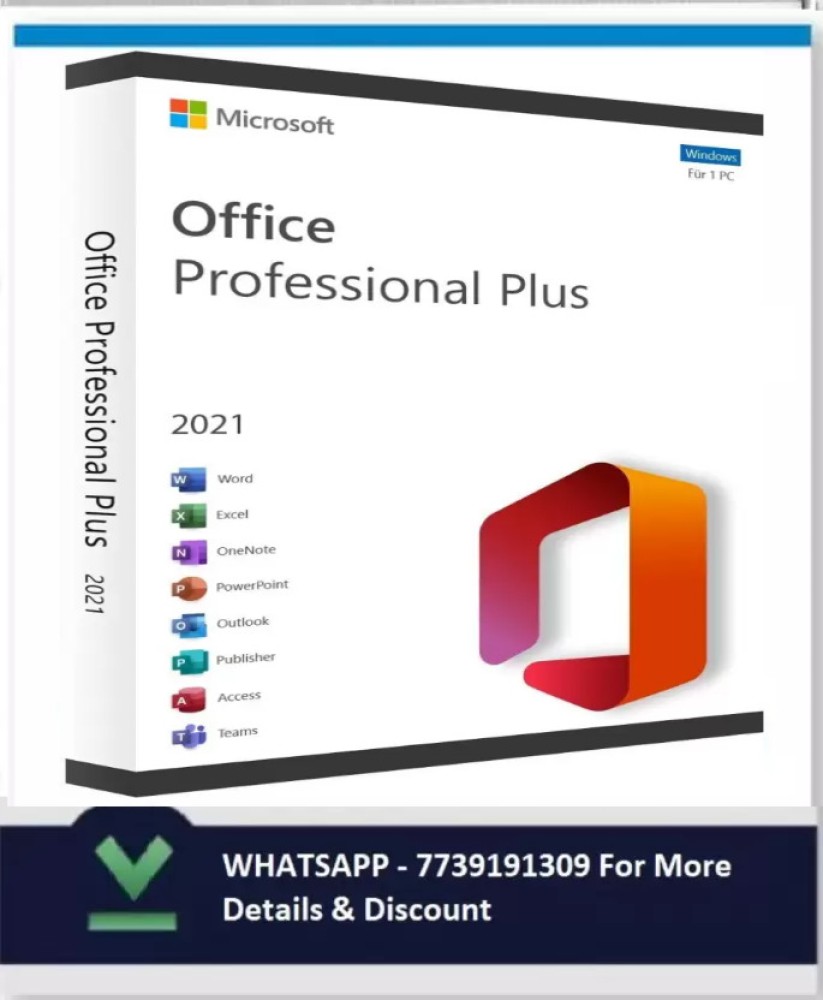 MICROSOFT Office Professional Plus 2021 (Lifetime Validity) Activation Key  Card, One-time purchase for 1 PC - MICROSOFT : Flipkart.com