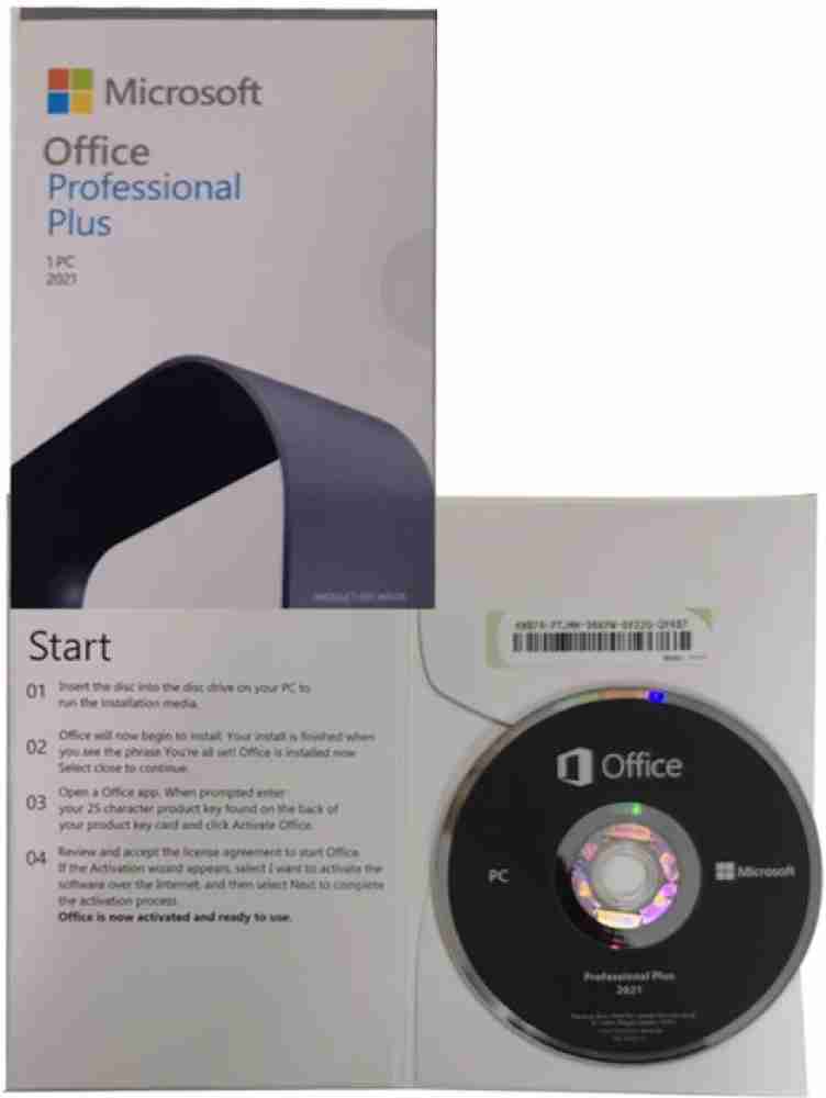 Microsoft Office 2021 Professional Plus 64 BIT (DVD)