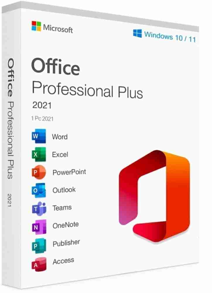 Microsoft Office 2021 Professional for Windows 1PC Brand New outlet Lifetime License