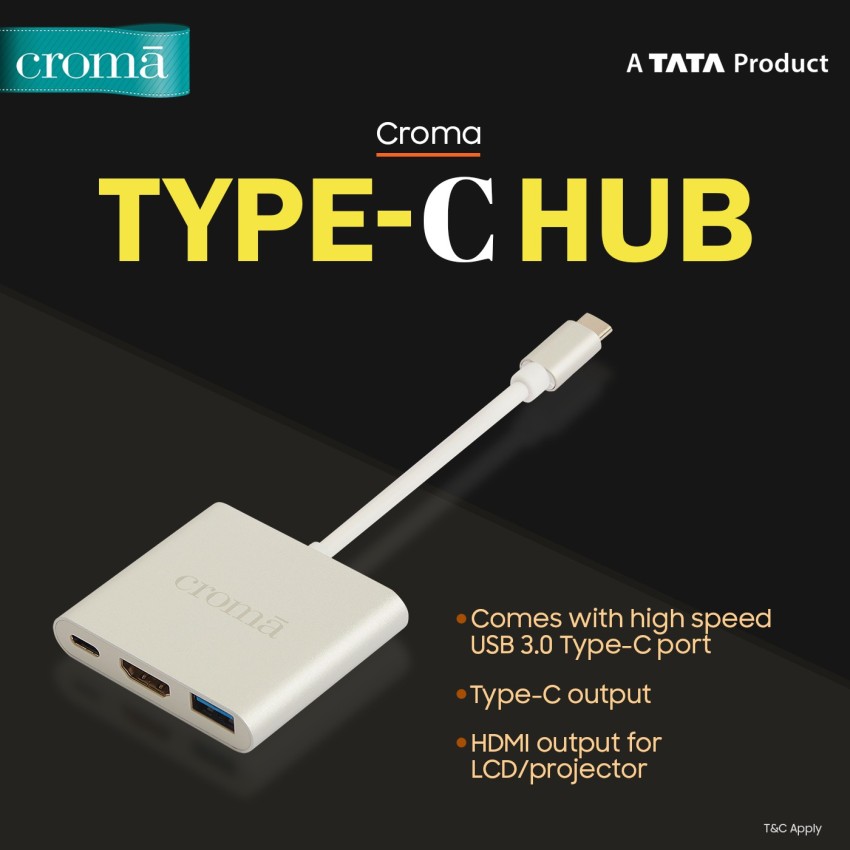 Buy ultraprolink USB 3.1 Type C to HDMI Adapter (35 Mbps Speed, White)  Online - Croma