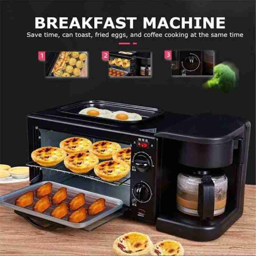 Robomalls 9-Litre 3 in 1 Breakfast Maker with Coffee Maker, Mini