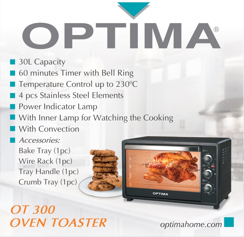 iBELL 30-Litre OTG Oven 1600W Electric with Motorised Rotisserie, Black  Oven Toaster Grill (OTG)