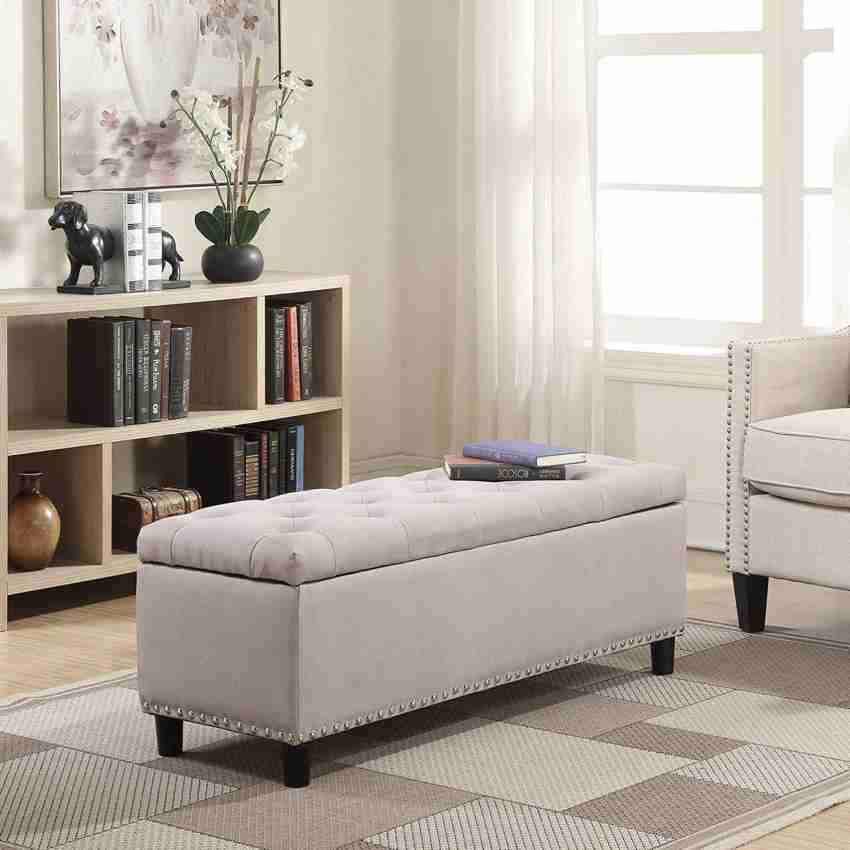 Decorhand Upholstered Flip top Storage Bench Fabric Settee Price in India Buy Decorhand Upholstered Flip top Storage Bench Fabric Settee online at Flipkart