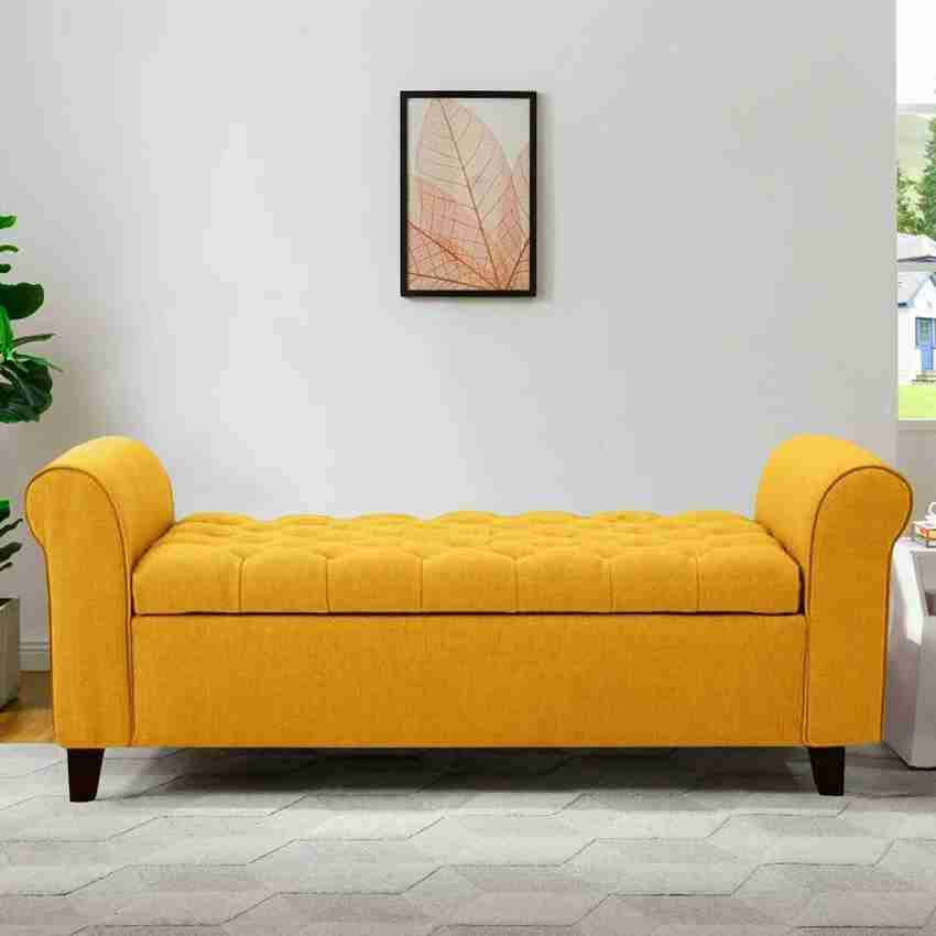 Furniture Hub Claxton Upholstered Flip top Storage Bench 2 Seater