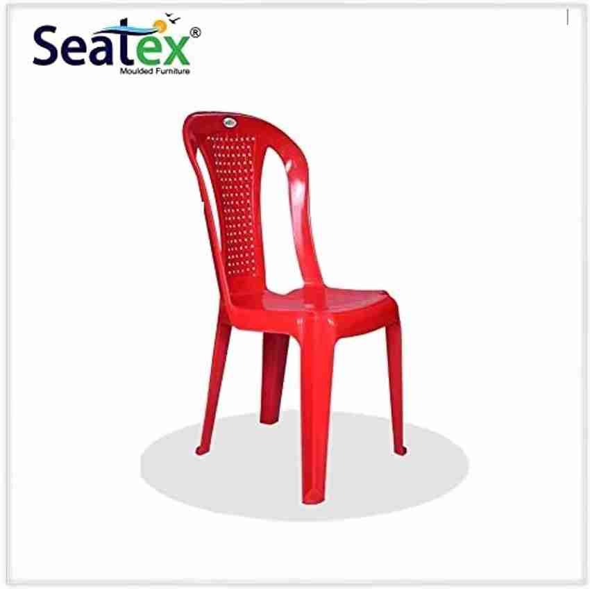 Red plastic store chair price