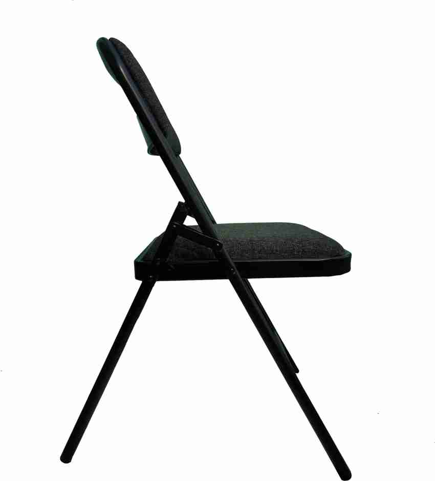 Black folding 2025 chairs with cushion
