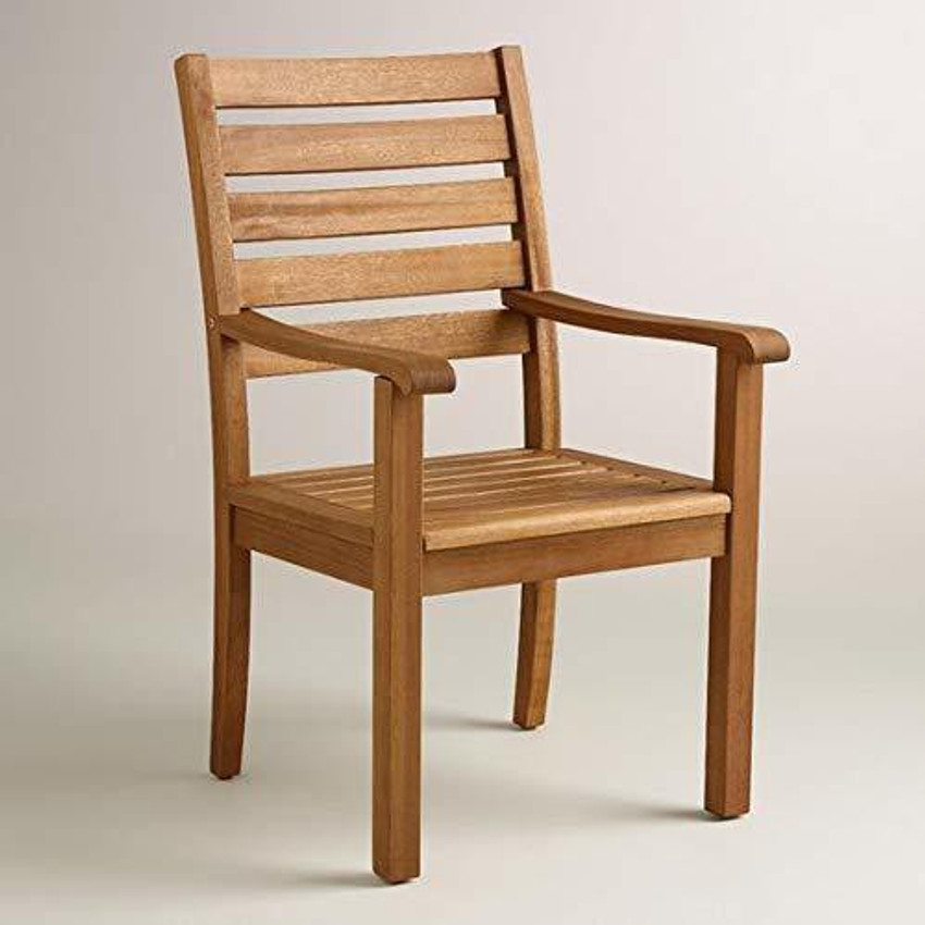 India wood mart Wooden Arm Chair for Living Room Armchair for