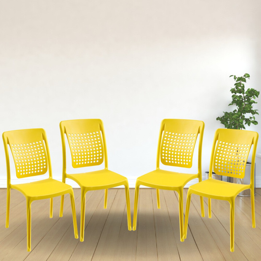 ITALICA Spine Care Plastic Chair For Home Matte Finish Chair