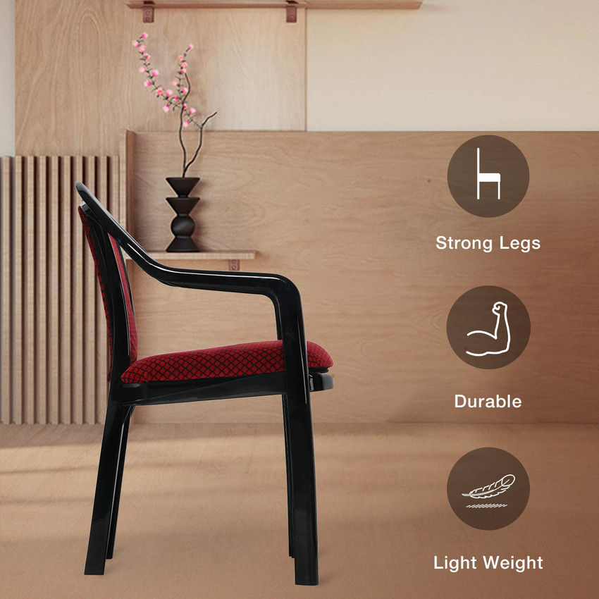 Supreme plastic on sale chair with cushion