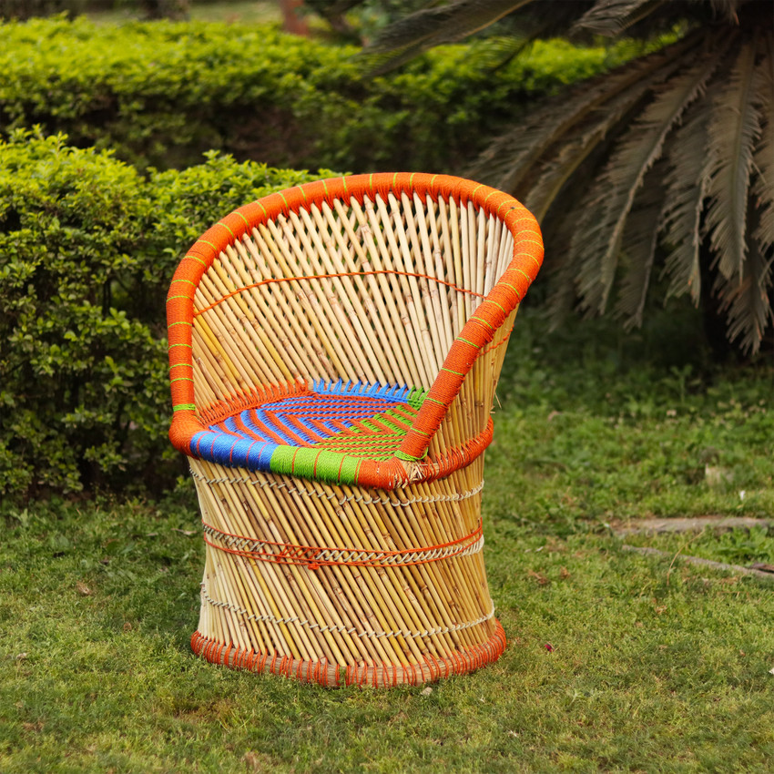 Bamboo on sale chair flipkart