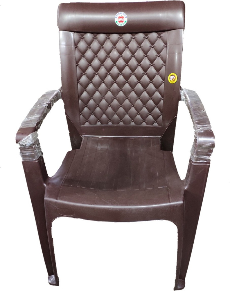 Adarsh furniture Plastic Chair set of 4 Brown Plastic Outdoor