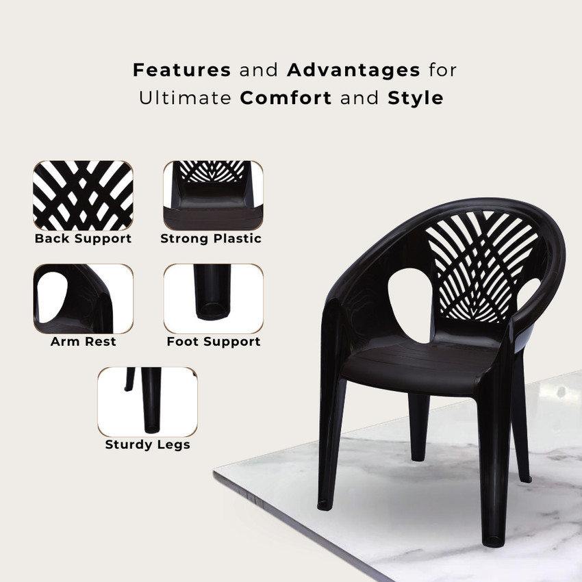 Decorative plastic best sale chairs