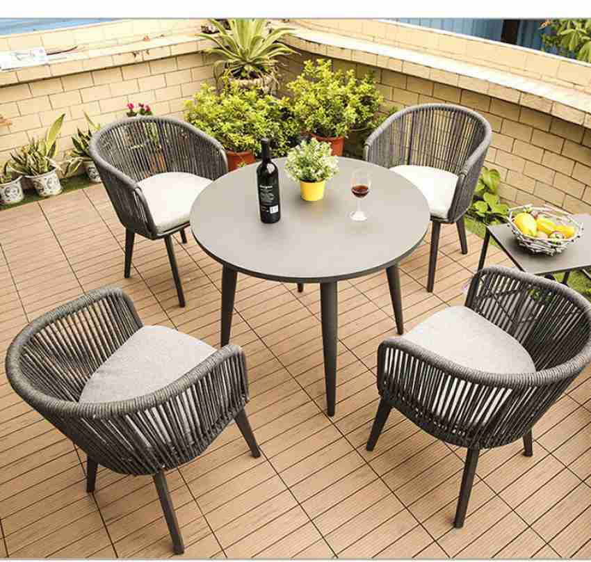 Home Delight Luxury Garden Patio Furniture Aluminum Rope Cafe Outdoor  Dining Table Set Metal Outdoor Chair Price in India - Buy Home Delight  Luxury Garden Patio Furniture Aluminum Rope Cafe Outdoor Dining