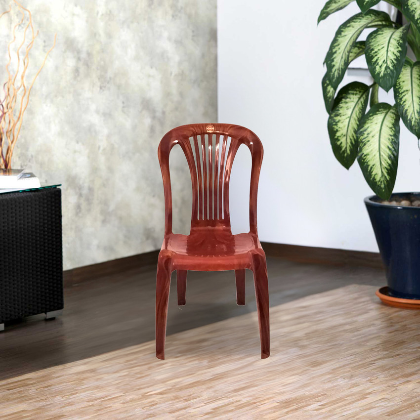 cello Sleek Plastic Armless Chair for Home Dinning Room Bedroom