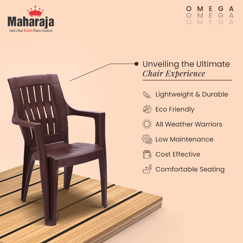 MAHARAJA Omega Plastic Outdoor Chair Price in India Buy MAHARAJA