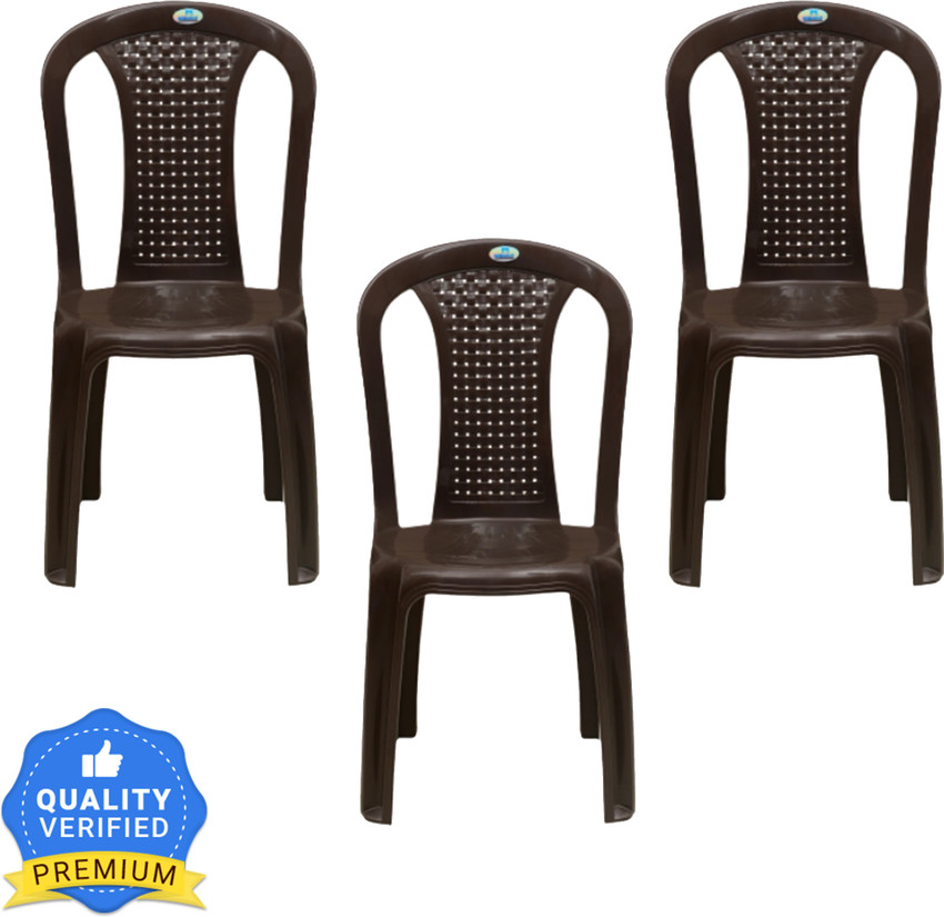 Nilkamal plastic shop chair without handle