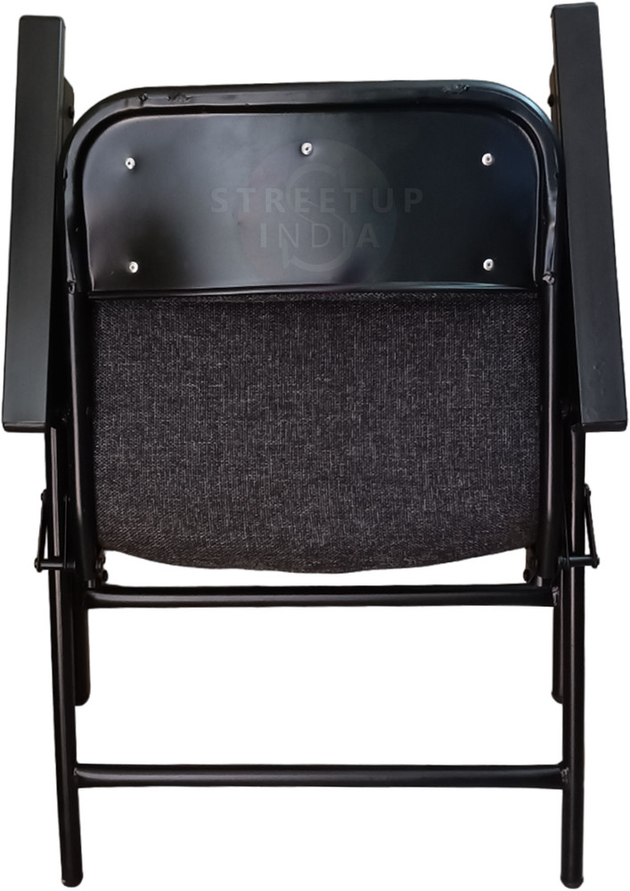 streetup india Folding Chair With Arm Rest With Fabric Cushion Seat Metal Cafeteria Chair Price in India Buy streetup india Folding Chair With Arm Rest With Fabric Cushion Seat Metal Cafeteria