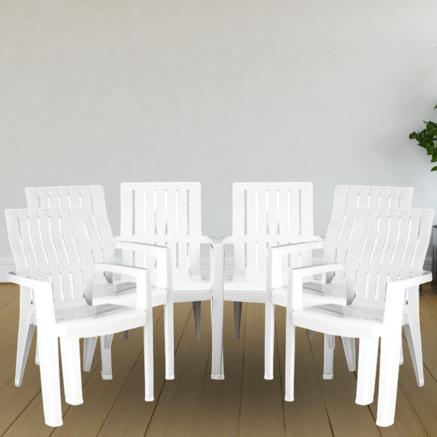 ITALICA Spine Care Plastic Chair Glossy Finish Chair for Home