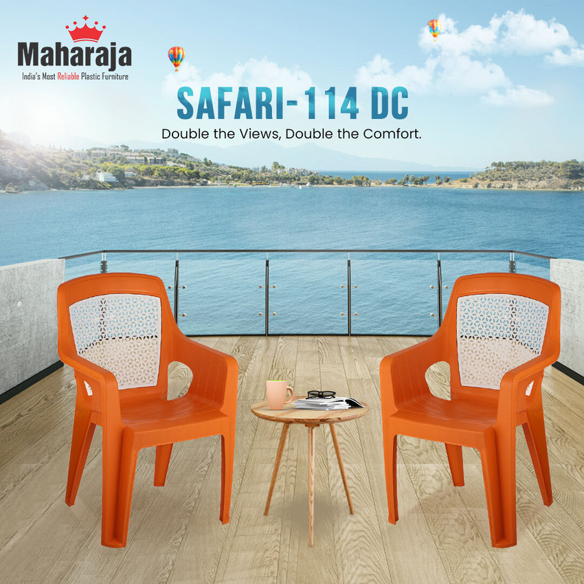 MAHARAJA Safari 114 for Comfortable Heavy Duty Bearing Capacity upto 200Kg Plastic Outdoor Chair Price in India Buy MAHARAJA Safari 114 for Comfortable Heavy Duty Bearing Capacity