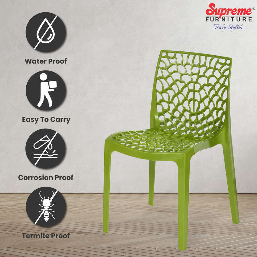 Supreme Furniture armless Web chairchair Mehandi Green 4 Plastic Cafeteria Chair Price in India Buy Supreme Furniture armless Web chairchair Mehandi Green 4 Plastic Cafeteria Chair online at Flipkart....