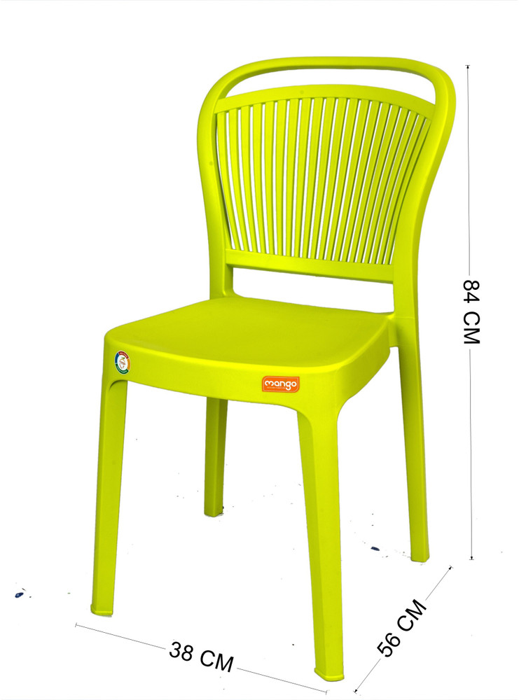 Furniture Yard Mango Salsa Plastic Chair Stackable Plastic Chair