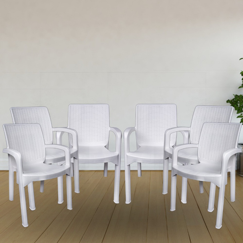 ITALICA Luxury 9402 Plastic Arm Set Matte Finish Study Structure For Home Plastic Outdoor Chair