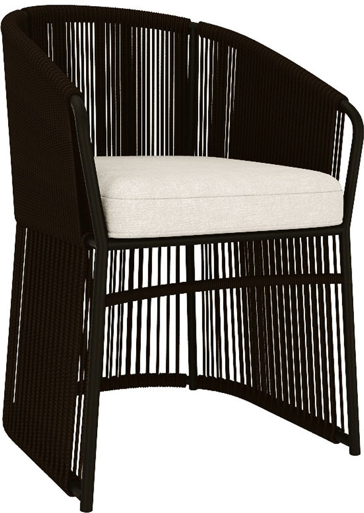 Metal outdoor shop chairs with cushions