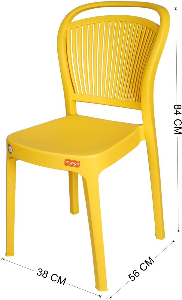 Yellow plastic outdoor chairs discount