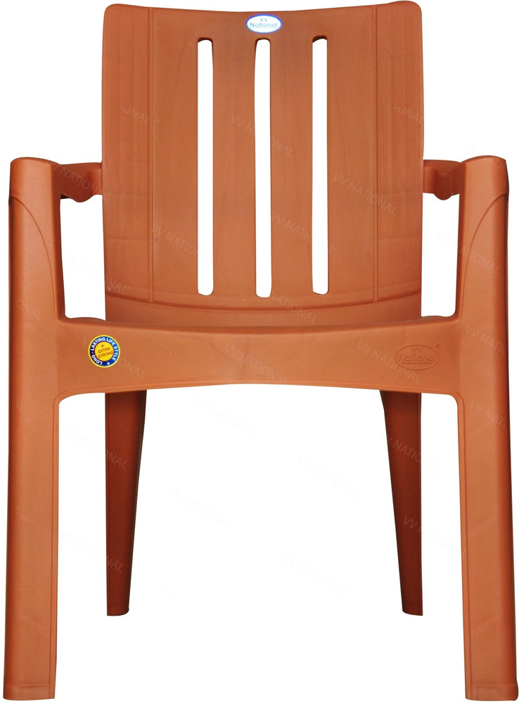 VV NATIONAL Minister Gold Plastic Outdoor Chair Price in India