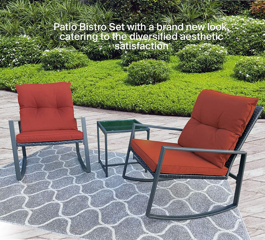 3 piece 2025 rocking bistro set
