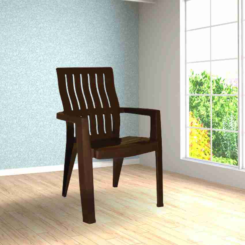 ITALICA Spine Care Plastic Chair For Home Glossy Finish Sturdy