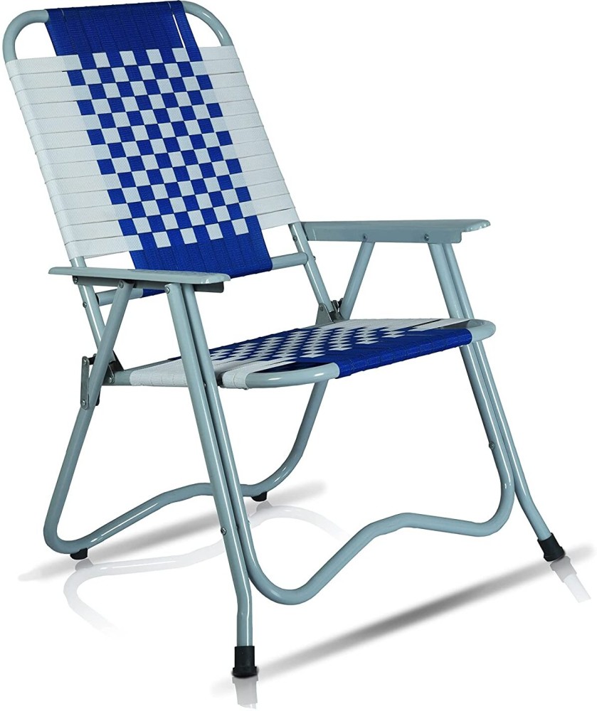 2-Pieces Folding Beach Chair, Steel Tube, PP Webbing, Bearing 120kg