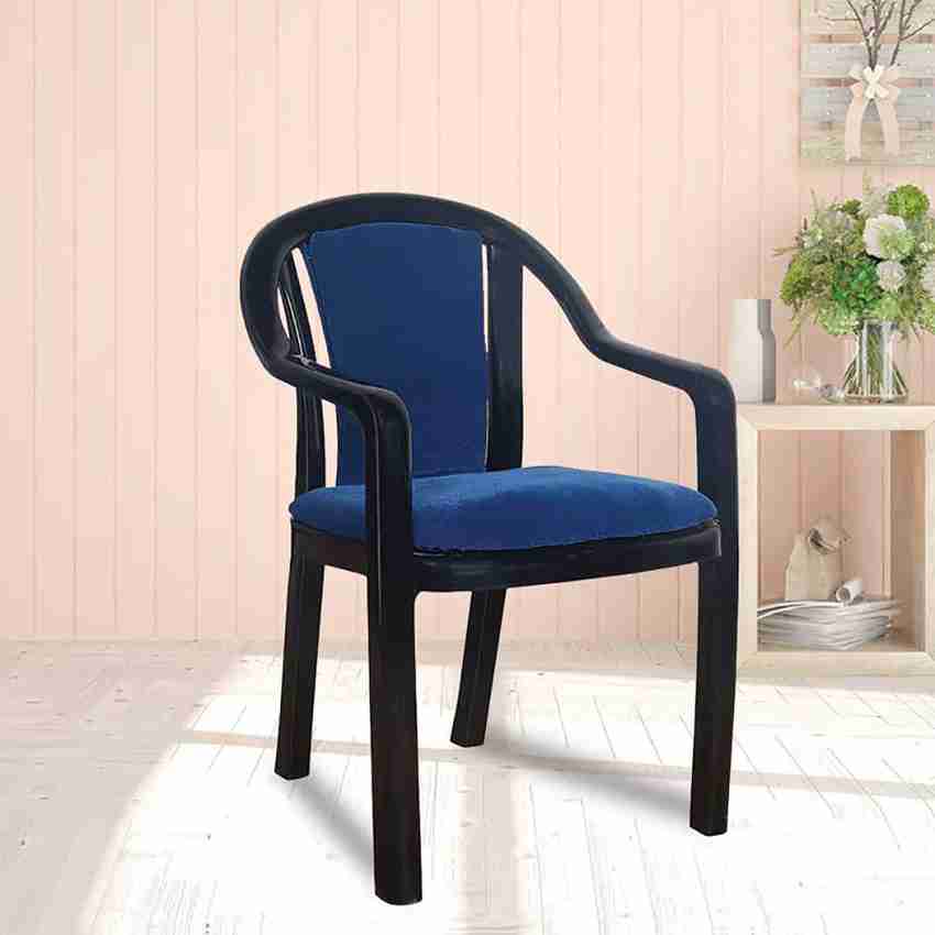 Supreme Ornate Lacquered Finish Durable Luxury Comfortable Cushion Seat Back Plastic Outdoor Chair