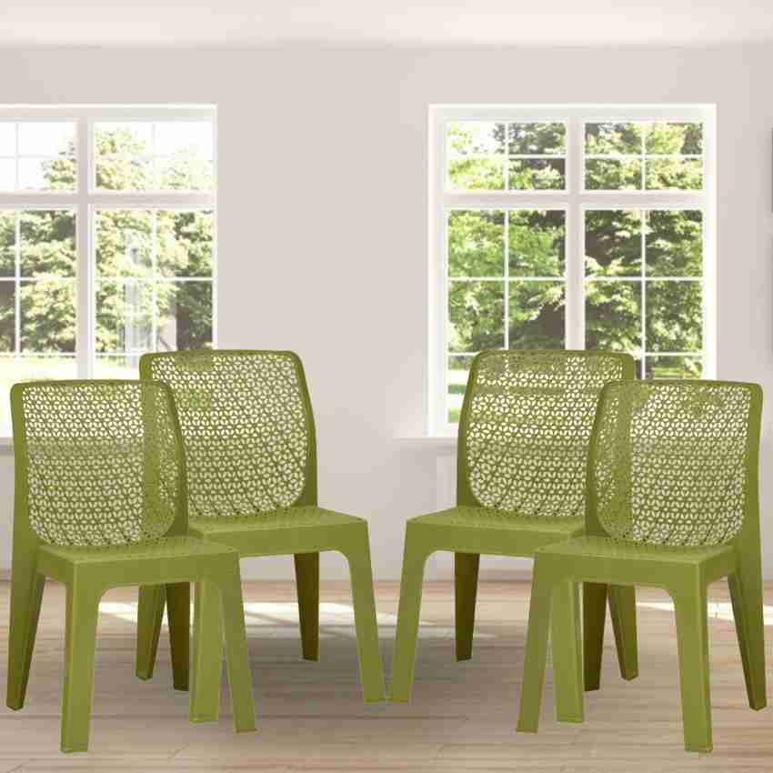 ITALICA Oxy Stackable Plastic Chair Set Chair For Home Sturdy Structure Plastic Outdoor Chair