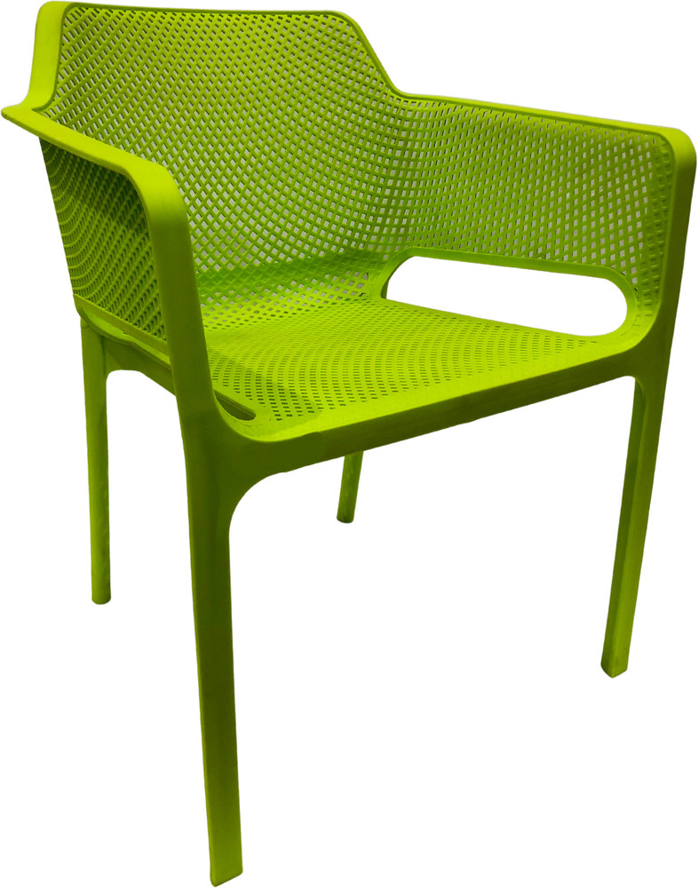 SOMRAJ Designer Web Plastic Living Room Outdoor Chair Plastic