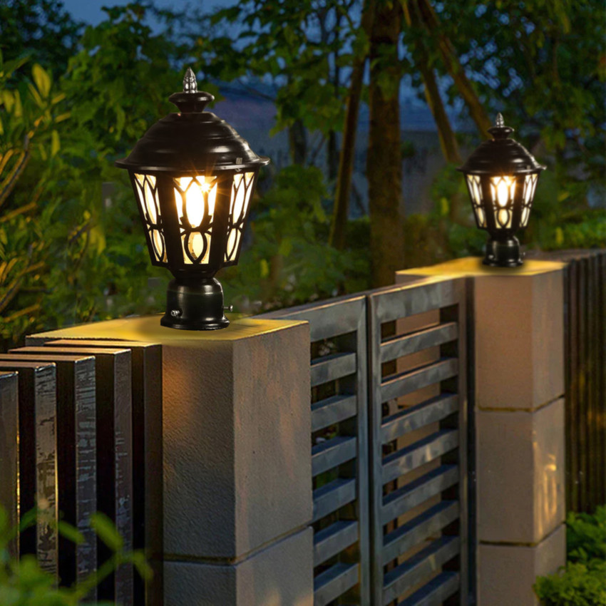 Gate lamp top