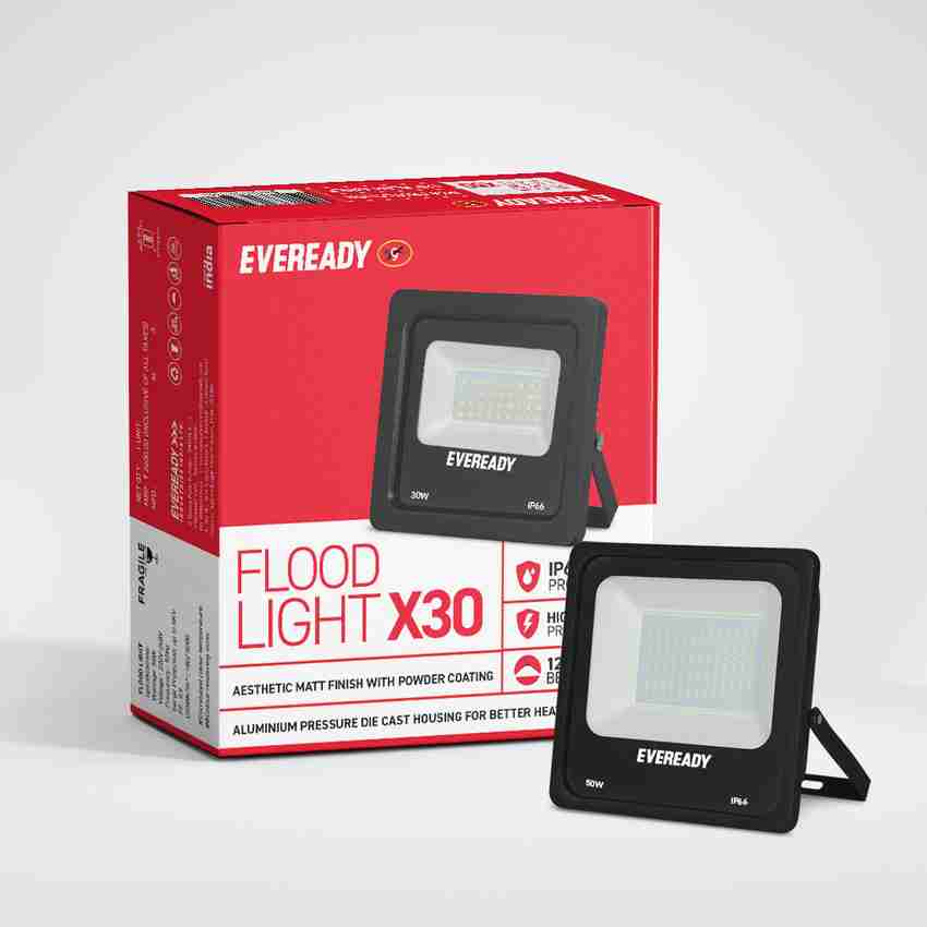 EVEREADY Flood Light 30W IP66 waterproof Street Light High Surge Protection Aluminium Body 2 Year warranty Flood Light Outdoor Lamp