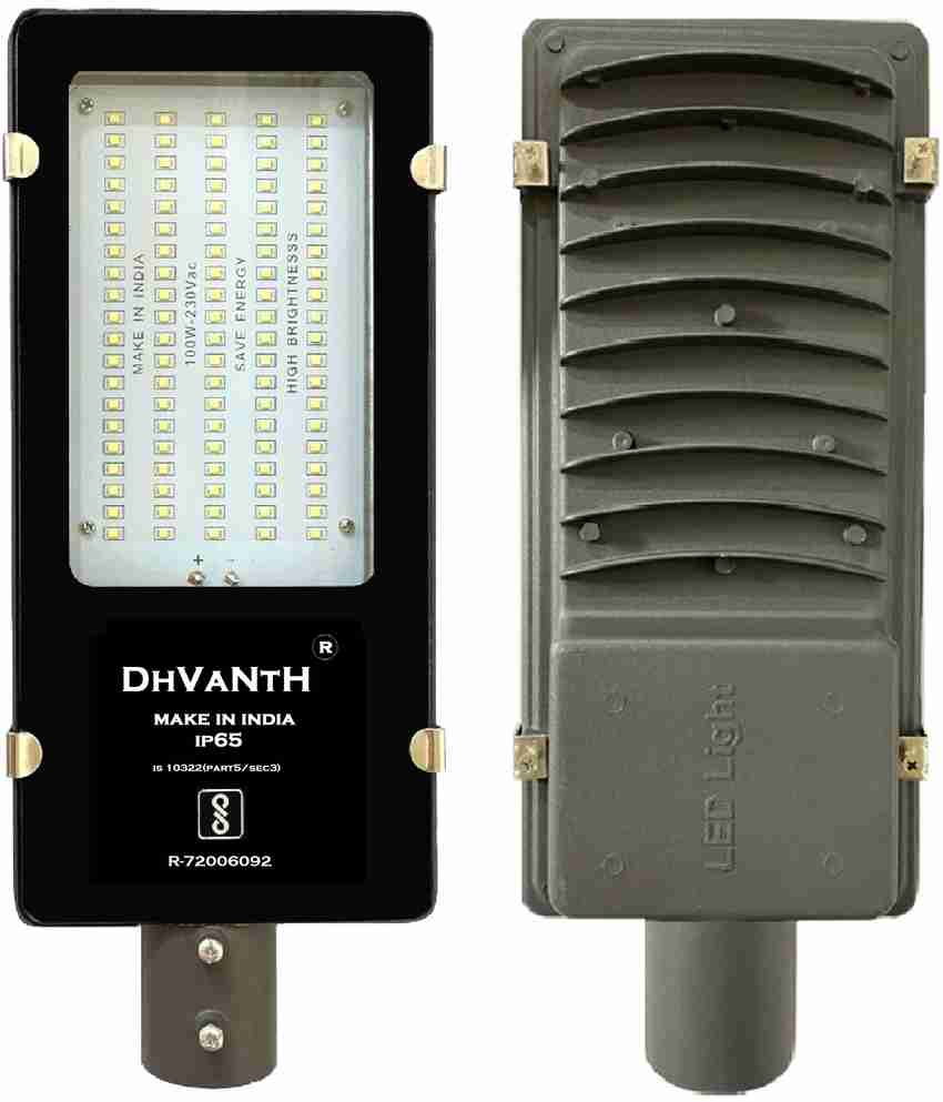 DHVANTH 100Watt LED Street Light with High Lumen LED chip and waterproof body IP 65 Flood Light Outdoor Lamp Price in India Buy DHVANTH 100Watt LED Street Light with High Lumen LED