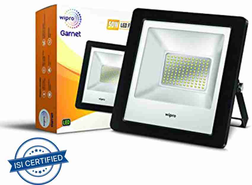 Wipro Garnet 50W LED Floodlight 6500K D913065 Flood Light Outdoor Lamp Price in India Buy Wipro Garnet 50W LED Floodlight 6500K D913065 Flood Light Outdoor Lamp online at Flipkart