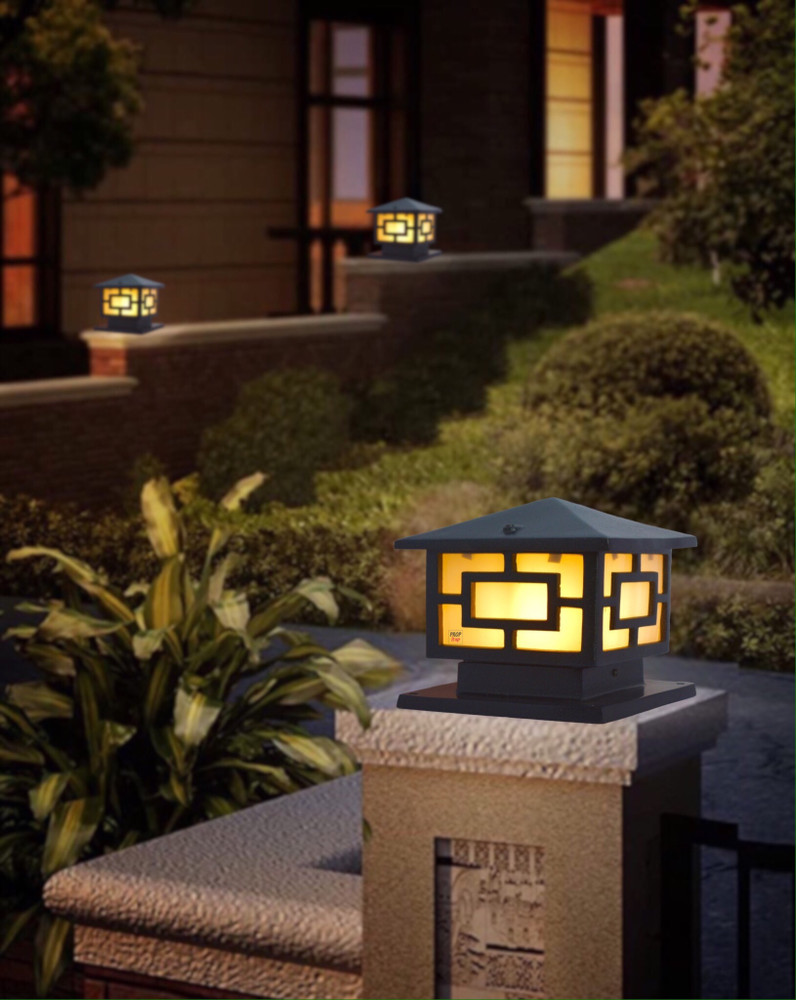 Outdoor lights for gate pillars on sale