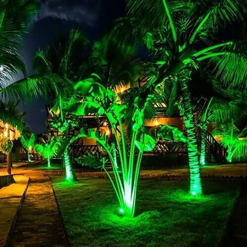Green led garden lights discount
