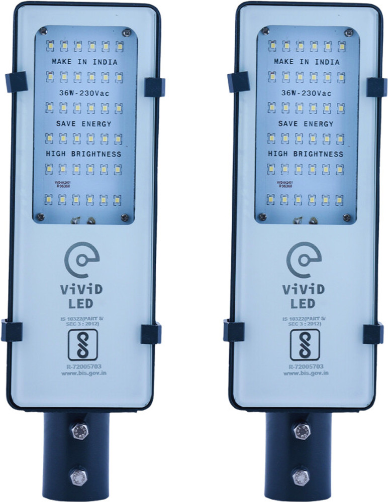 VIVID 36w LED Street Light Pack of 2 Flood Light Outdoor Lamp
