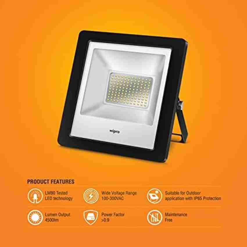 Wipro Garnet 50W LED Floodlight 6500K D913065 Flood Light Outdoor Lamp Price in India Buy Wipro Garnet 50W LED Floodlight 6500K D913065 Flood Light Outdoor Lamp online at Flipkart