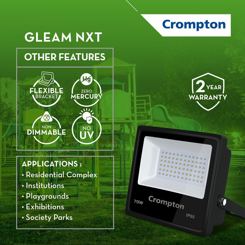 Crompton GLEAM NXT Flood Light Flood Light Outdoor Lamp