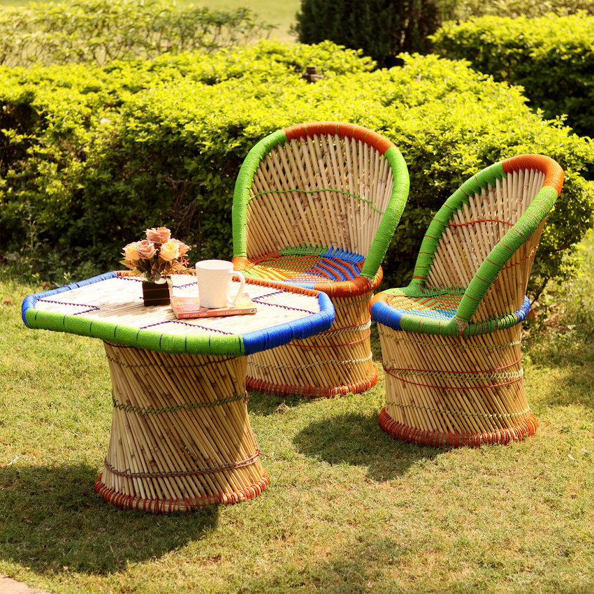 Bamboo chair hot sale flipkart