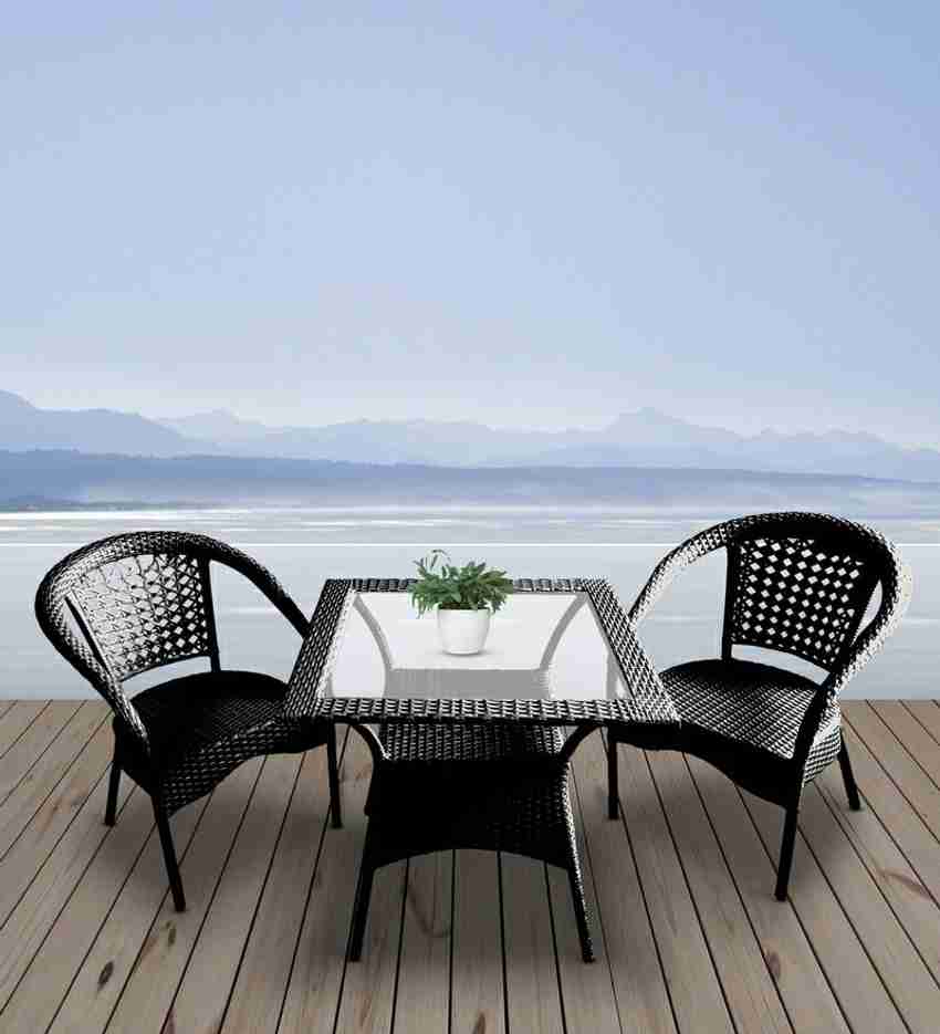 Flipkart Perfect Homes Studio Natural Fiber Table Chair Set